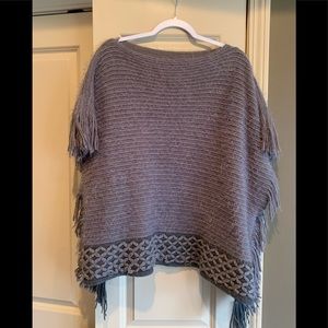 EUC, gray poncho